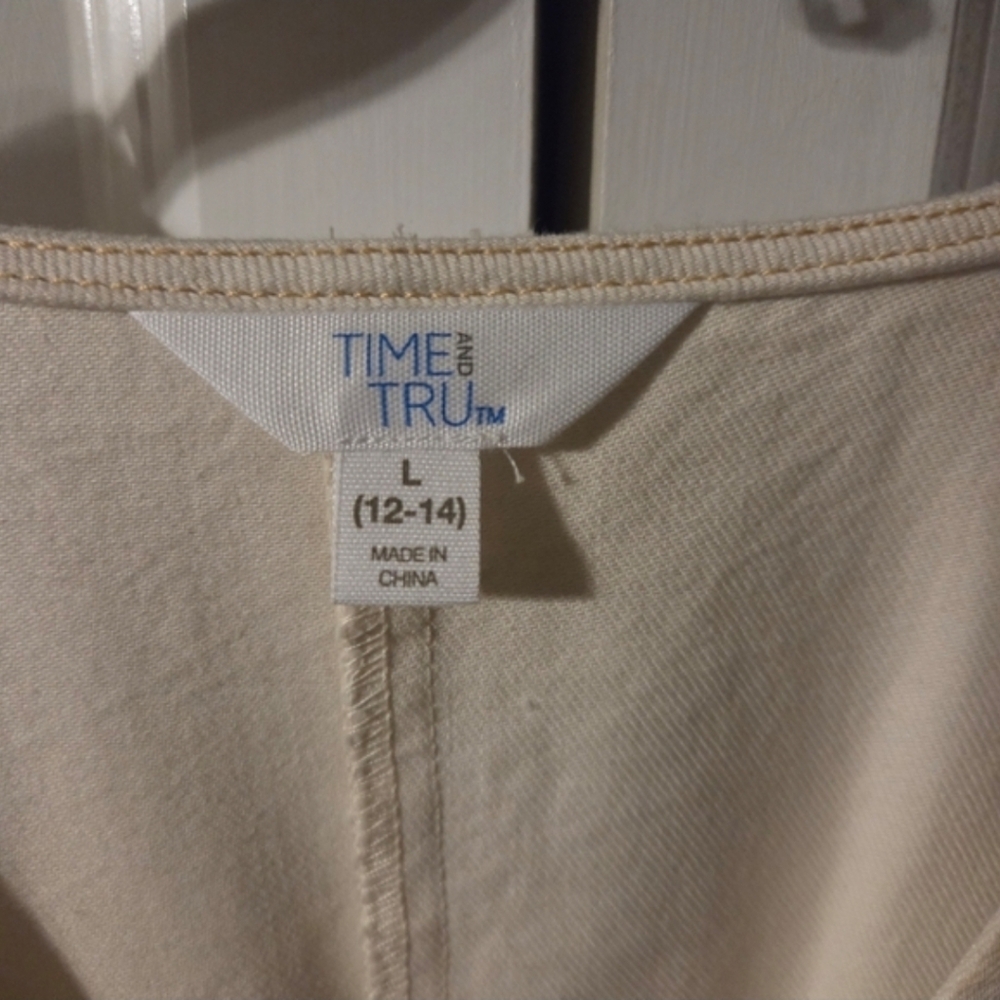 Time and Tru Cream Sleeveless Midi Dress - Picture 5 of 5